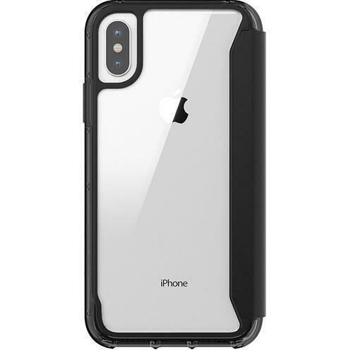 Griffin Survivor Clear Wallet iPhone XS hoesje Zwart