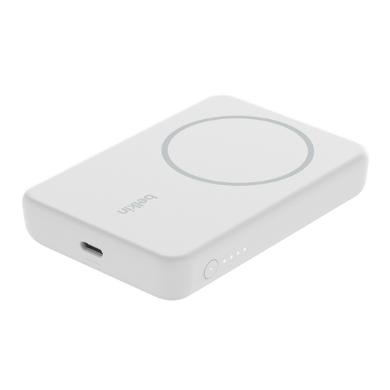 Belkin MagSafe 5000 mAh powerbank met stand wit