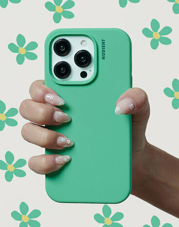 Nudient Base Case iPhone 15 Pro hoesje groen