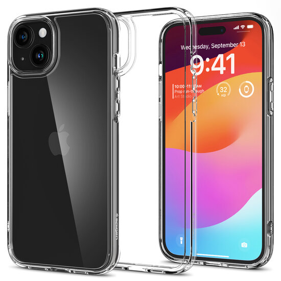 Spigen Ultra Hybrid iPhone 15 hoesje transparant