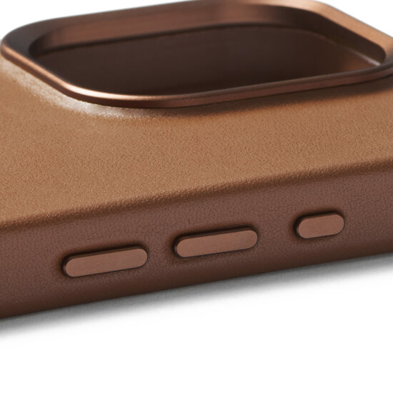 Mujjo Leather MagSafe iPhone 15 Pro Max hoesje&nbsp;zwart