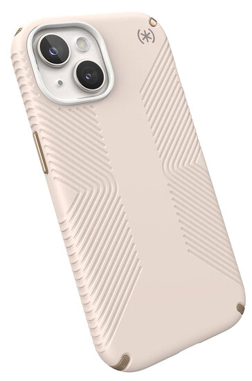 Speck Presidio 2 Grip iPhone 15 hoesje beige