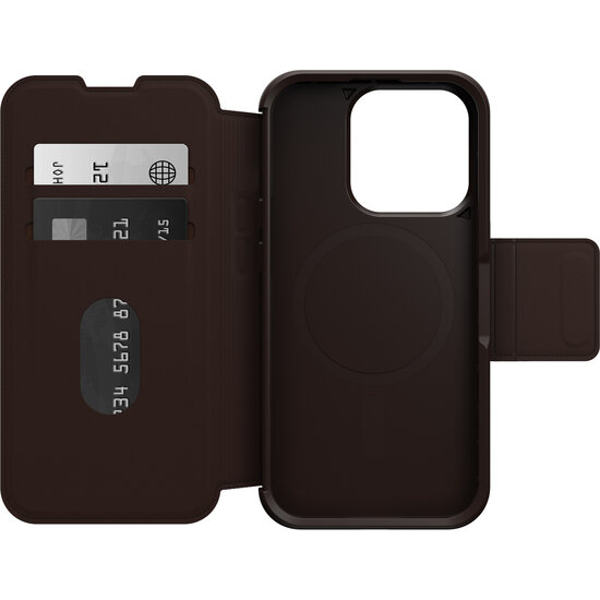 Otterbox Strada iPhone 15 Pro hoesje bruin