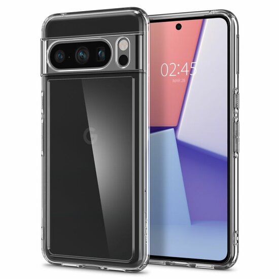 Spigen Ultra Hybrid Pixel 8 Pro hoesje transparant