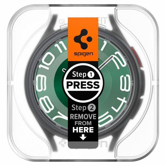 Spigen EZ Fit Galaxy Watch 6 Classic 47 mm screenprotector 2 pack