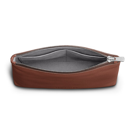 Woolnut Leather Pouch organizer sleeve cognac