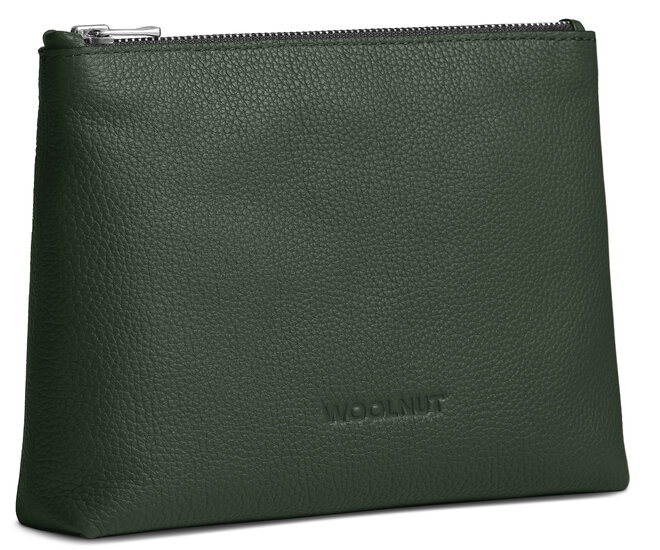 Woolnut Leather Pouch organizer sleeve groen