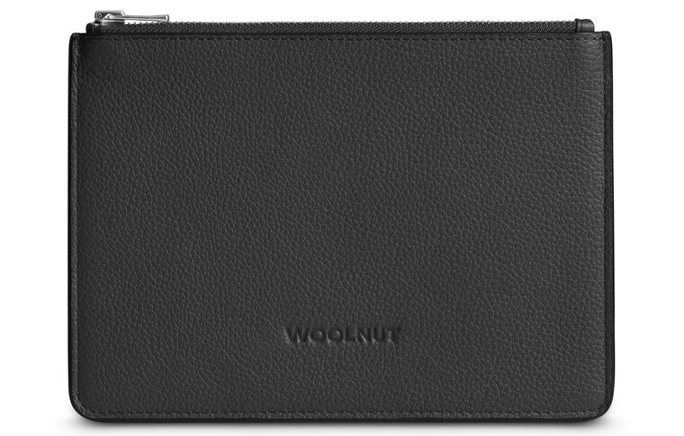 Woolnut Leather organizer sleeve zwart