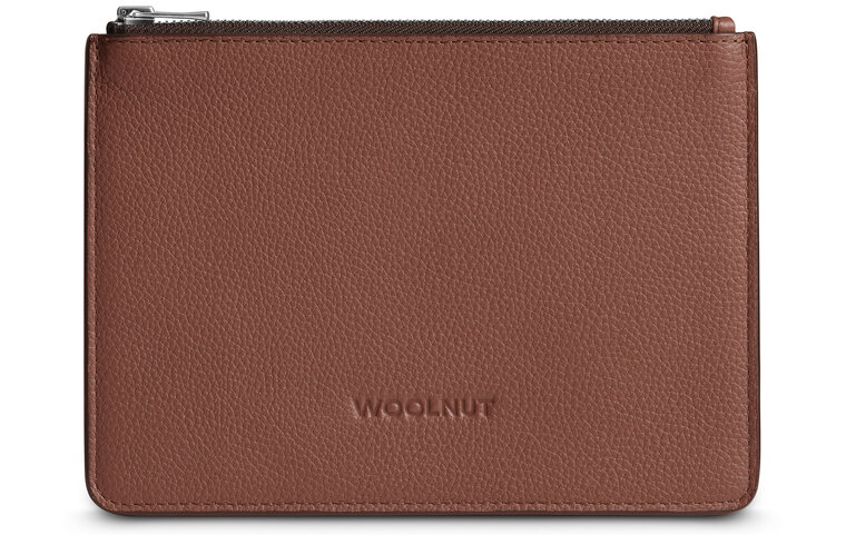 Woolnut Leather organizer sleeve cognac