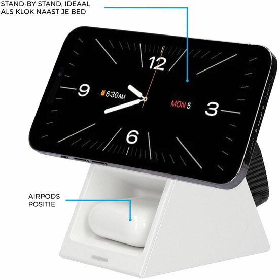 Mobiparts MagSafe 3 in 1 draadloze oplader