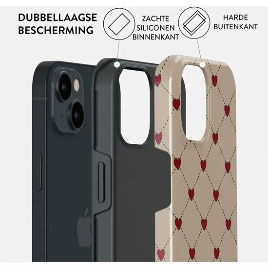 Burga Tough iPhone 14 hoesje Love Letter