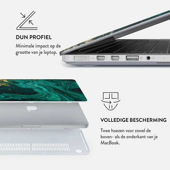 Burga MacBook Air 15 inch hardshell emerald pool