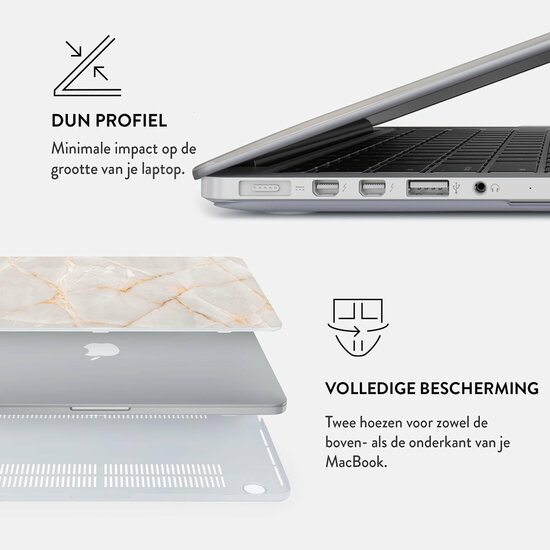 Burga MacBook Air 15 inch hardshell vanilla sand