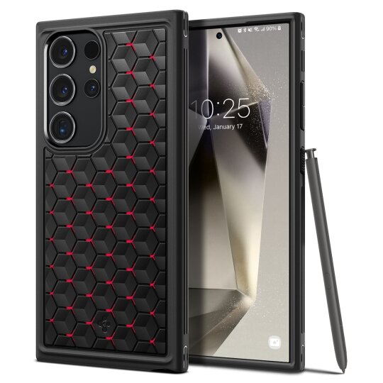 Spigen Cryo Armor Galaxy S24 Ultra hoesje rood