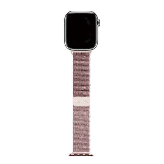 Decoded Milan Traction Apple Watch 49 / 45 / 44 mm bandje rose goud