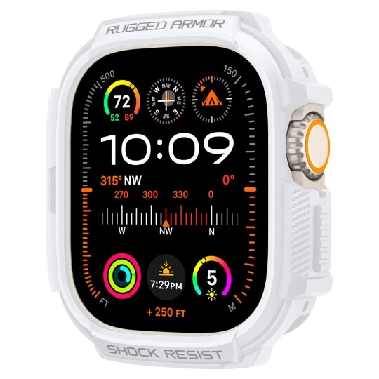 Spigen Rugged Armor Apple Watch Ultra 49 mm hoesje wit