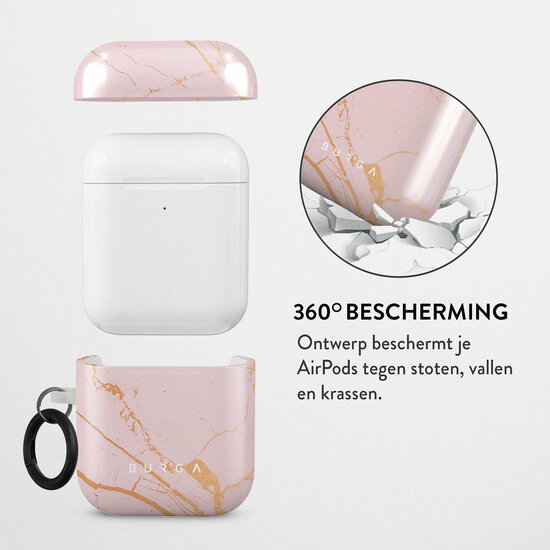 Burga Tough AirPods 1 / 2 hoesje Peach Gold