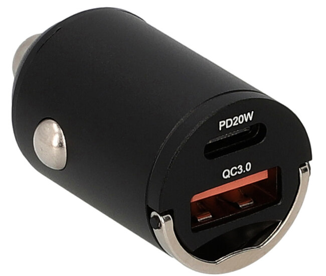 Musthavz 2 poort USB-A en USB-C autooplader 38 watt