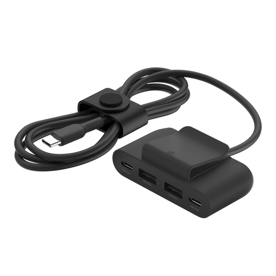 Belkin BoostCharge 4-poorts USB-splitter Zwart 