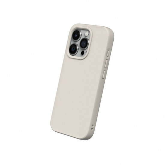 RhinoShield SolidSuit Classic iPhone 15 Pro Max hoesje beige