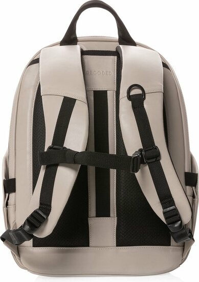 Decoded leren Backpack laptoptas clay