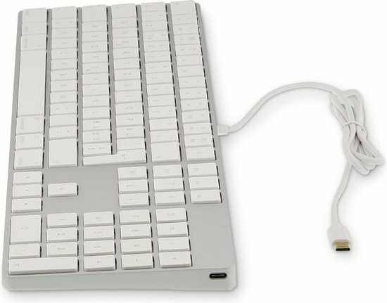 LMP aluminium Qwerty US bedraad USB-C toetsenbord Zilver