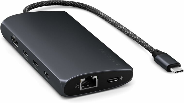 Satechi USB-C MultiPort V3 adapter 8K USB-C hub midnight