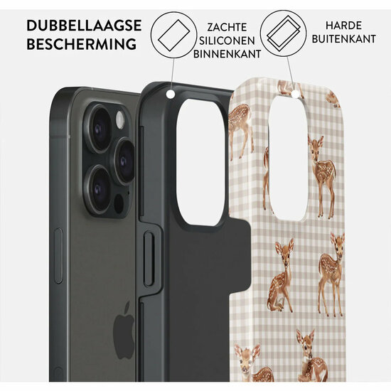 Burga Tough iPhone 15 Pro hoesje bambi