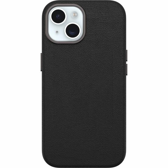 Otterbox Symmetry Cactus&nbsp;leren iPhone 15 hoesje zwart