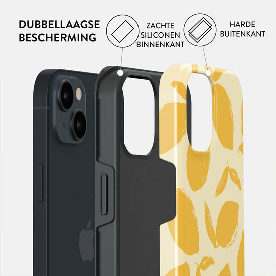 Burga Tough iPhone 15 hoesje lemon tart