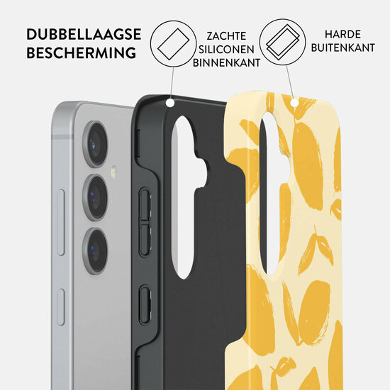 Burga Tough Galaxy S24 hoesje lemon tart