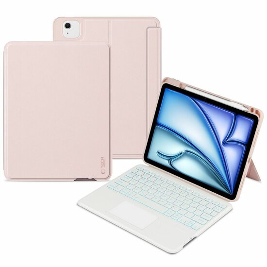 Tech Protection Magnetic iPad Air 11 inch toetsenbord hoesje roze