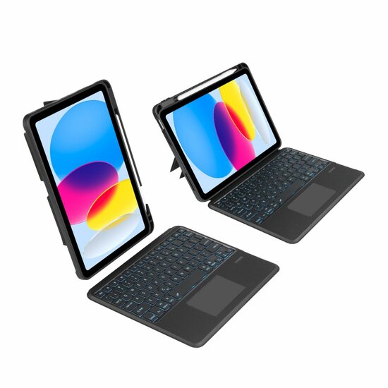 Tech Protection Magnetic iPad 2022 10,9inch toetsenbord hoesje zwart