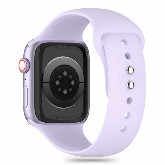 TechProtection sport siliconen Apple Watch 42 / 41 / 40 / 38 mm bandje paars