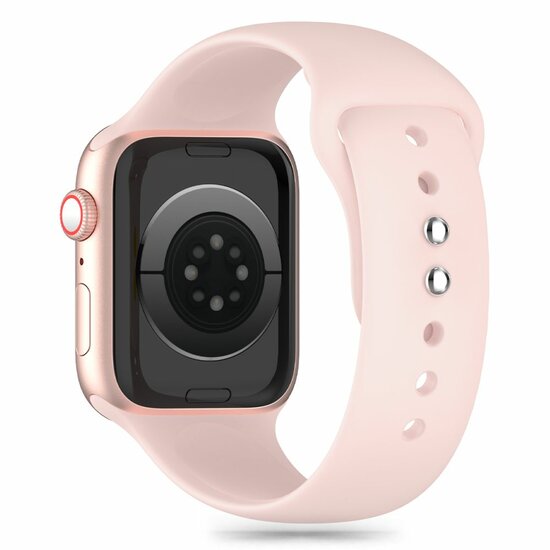 TechProtection sport siliconen Apple Watch 41 / 40 / 38 mm bandje roze