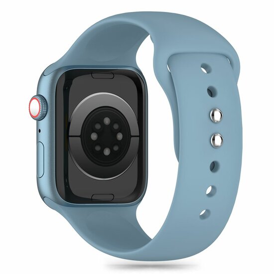 TechProtection sport siliconen Apple Watch 49 / 45 / 44 mm bandje winter blauw