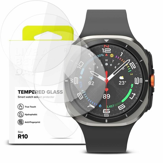 Ringke glazen Galaxy Watch Ultra 47 mm screenprotector 4 pack