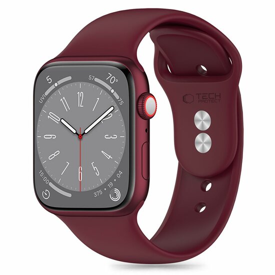 TechProtection sport siliconen Apple Watch 49 / 45 / 44 mm bandje mulberry