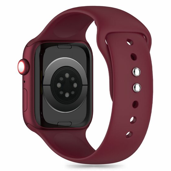 TechProtection sport siliconen Apple Watch 49 / 45 / 44 mm bandje mulberry