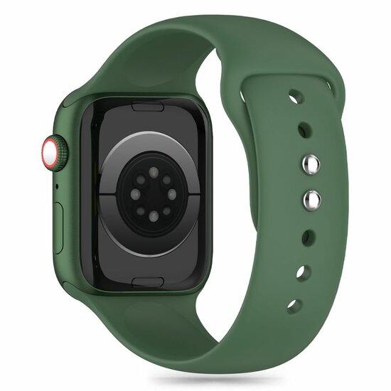 TechProtection sport siliconen Apple Watch 49 / 45 / 44 mm bandje groen