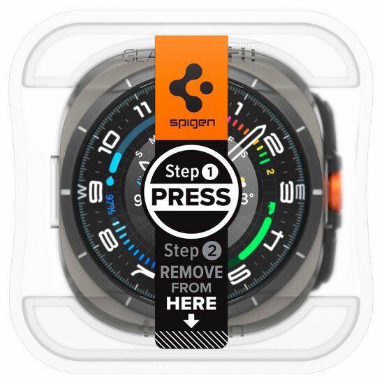 Spigen EZ Fit Galaxy Watch Ultra 47 mm screenprotector 2 pack