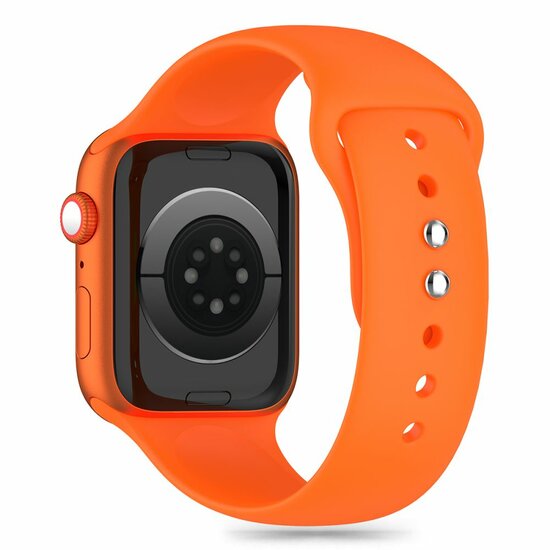 TechProtection sport siliconen Apple Watch 41 / 40 / 38 mm bandje oranje