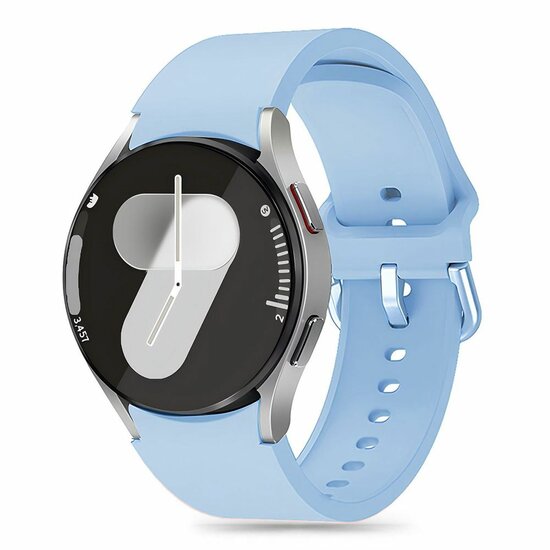 TechProtection Siliconen Slim Galaxy Watch 7 / 6 / 5 Pro / 5 / 4 / FE bandje sky blauw