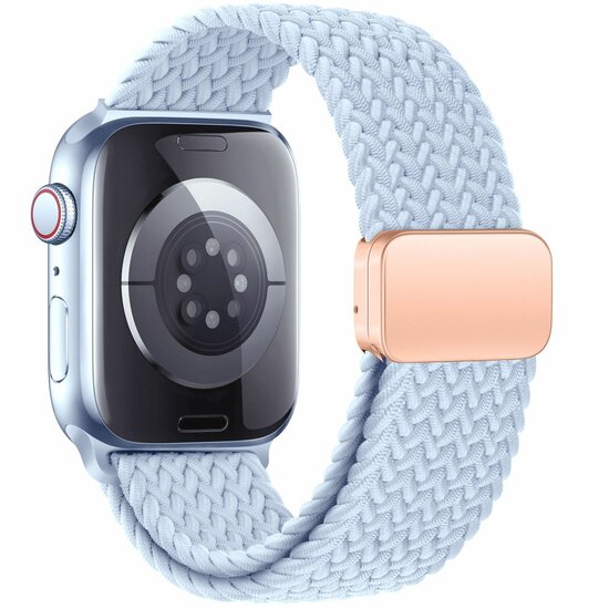 TechProtection Nylon Apple Watch 49 / 45 / 44 mm bandje lichtblauw