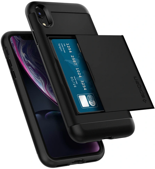 Spigen Slim Armor CS iPhone XR hoesje Zwart