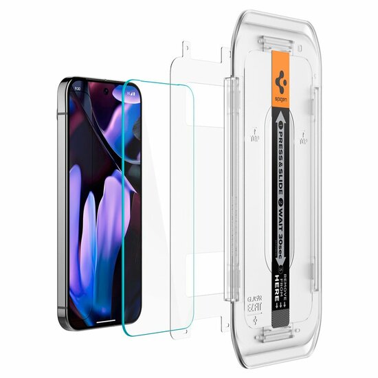 Spigen GlastR EZ Fit Pixel 9 Pro XL glazen screenprotector 2 pack