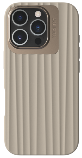 Nudient Bold Case iPhone 16 Pro hoesje beige