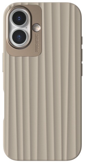 Nudient Bold Case iPhone 16 hoesje beige