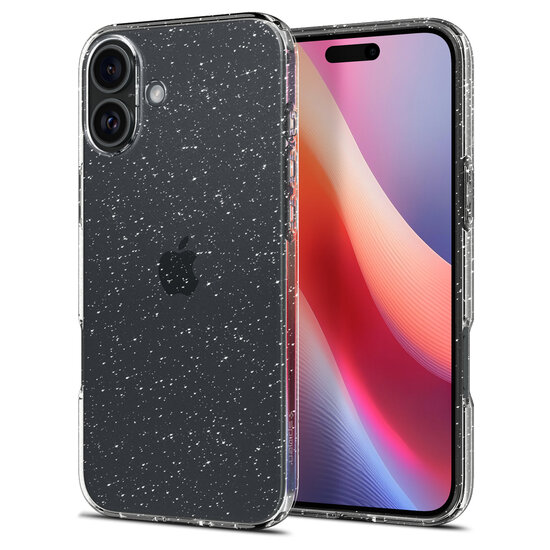 Spigen Liquid Crystal iPhone 16 Plus hoesje glitter 