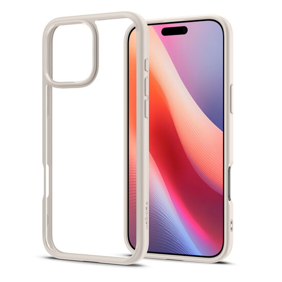 Spigen Ultra Hybrid iPhone 16 Pro hoesje titanium